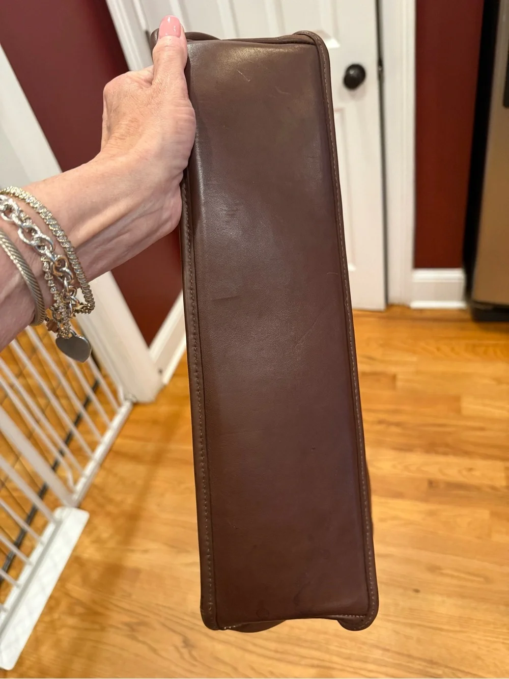 COACH VINTAGE Brown Leather Briefcase Shoulder Bag